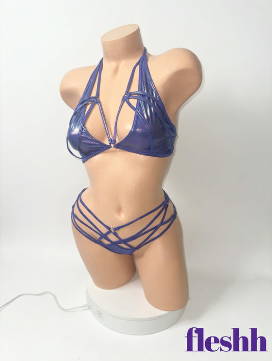 Electric Indigo Strappy Micro-Set